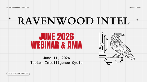 Intelligence Cycle Webinar & AMA - June 2026
