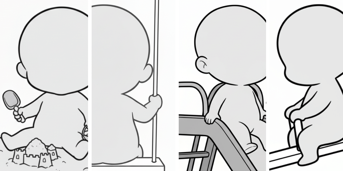 【無料配布】遊具で遊ぶ子どものポーズ集— copainter ユーザーは商用可・無償で利用可