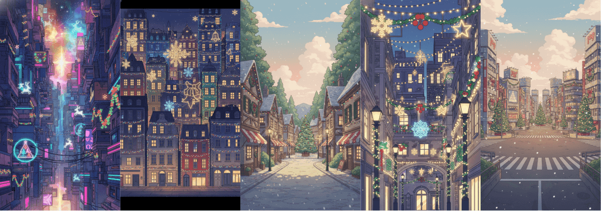 [Free Download] Christmas Background Illustrations (Vertical) — copainter users may use them commercially and free of charge