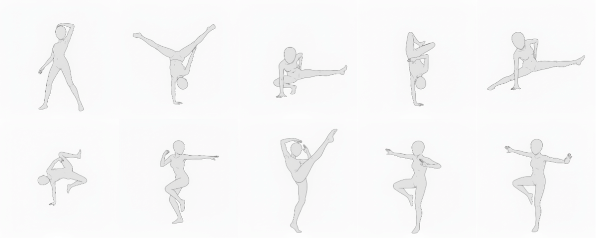 [Free Download] Dance Signature Pose Collection — copainter users may use it commercially and free of charge