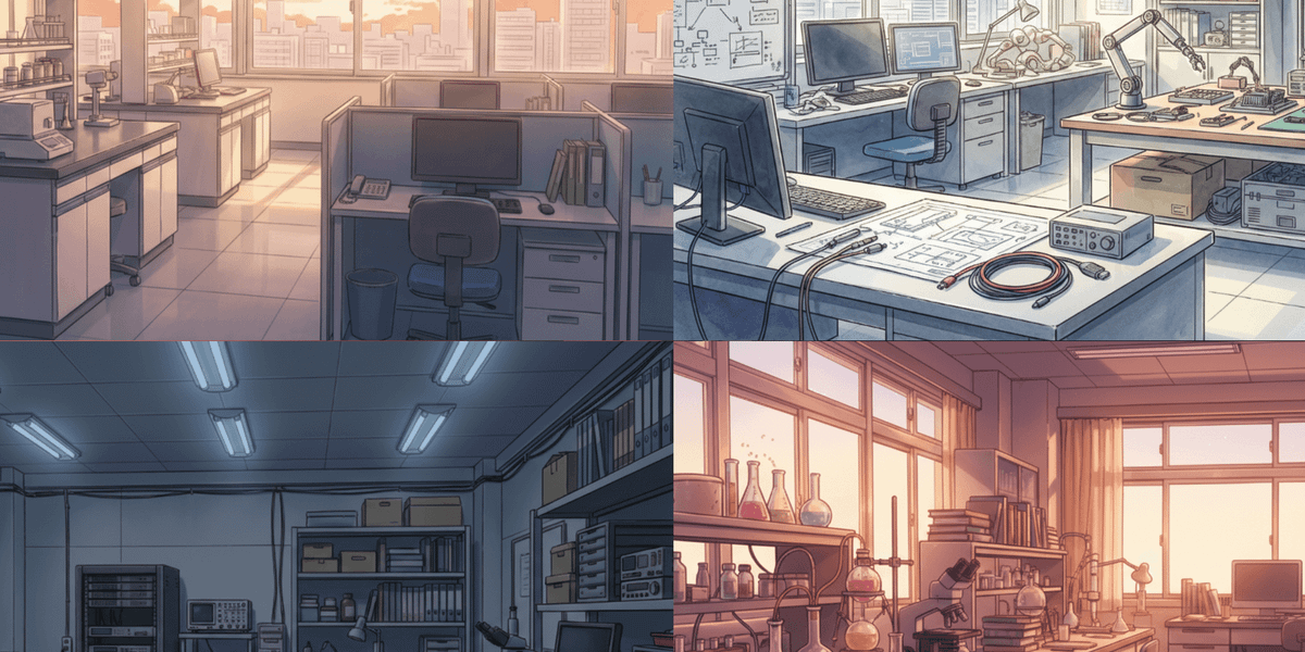 【無料配布】研究室の背景イラスト/横長— copainter ユーザーは商用可・無償で利用可