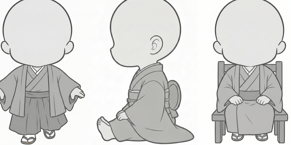 [Free Download] Child in Kimono Pose Pack — Free to Use (Commercial OK) for copainter Users