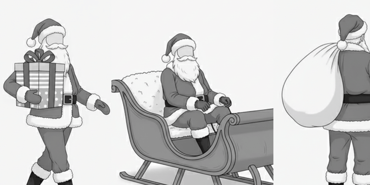 [Free Download] Santa Claus Pose Pack — Commercial Use Allowed (Free) for copainter Users