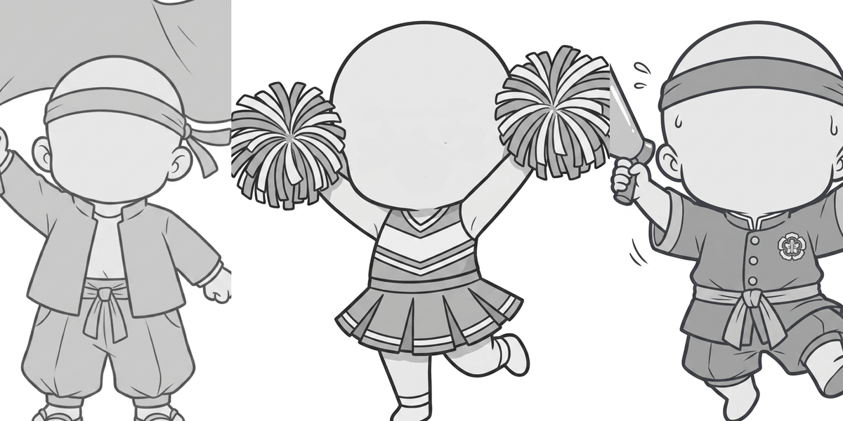 [Free Download] Kids Cheering Pose Collection — Free for Commercial Use by copainter Users