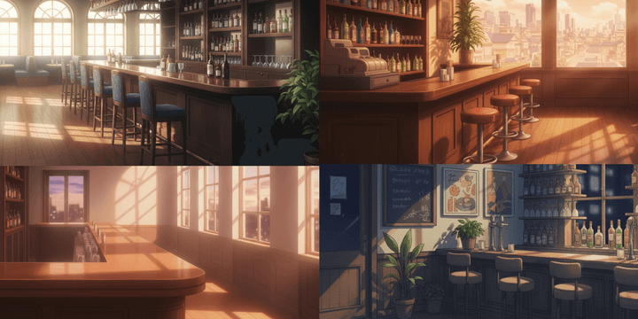 [Free Download] Bar Background Illustrations (Landscape) — Free for copainter Users, Commercial Use Allowed