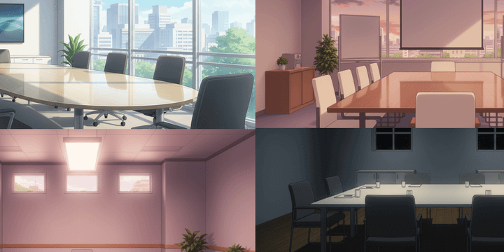 [Free Download] Meeting Room Background Illustrations (Landscape) — Free for copainter Users, Commercial Use Allowed