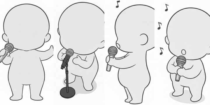 [Free Download] Child Singing Pose Pack — Free to Use (Commercial OK) for copainter Users