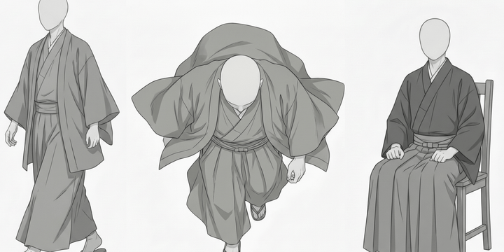 [Free] Kimono Male Poses Collection — Free Commercial Use for copainter Users