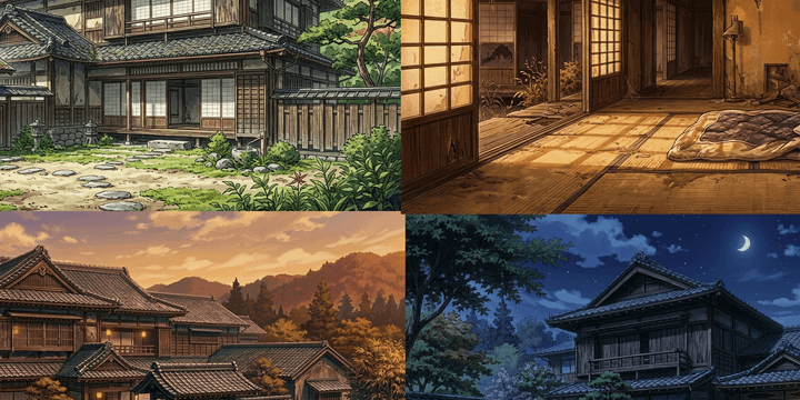 [Free Download] Old Manor Background Illustrations (Widescreen) — Free for Commercial Use by copainter Users
