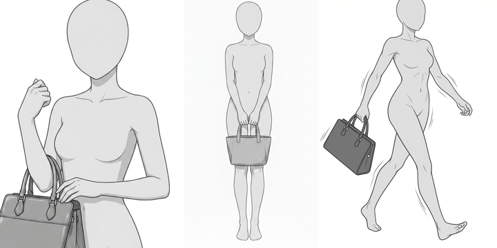 [Free Download] Women with Handbags Pose Collection — Free for Commercial Use by copainter Users