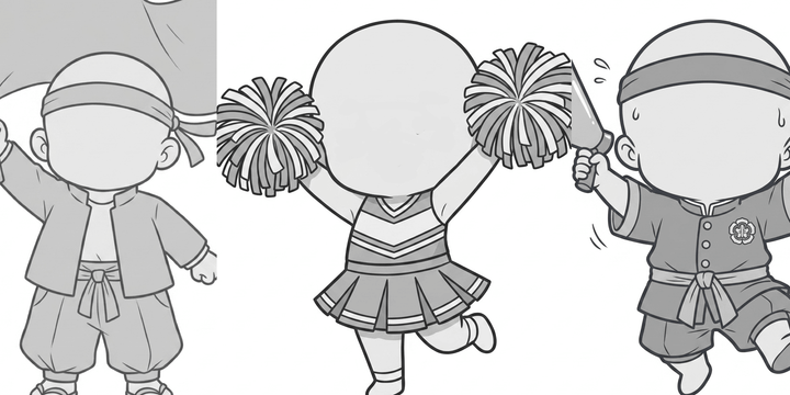 [Free Download] Kids Cheering Pose Collection — Free for Commercial Use by copainter Users