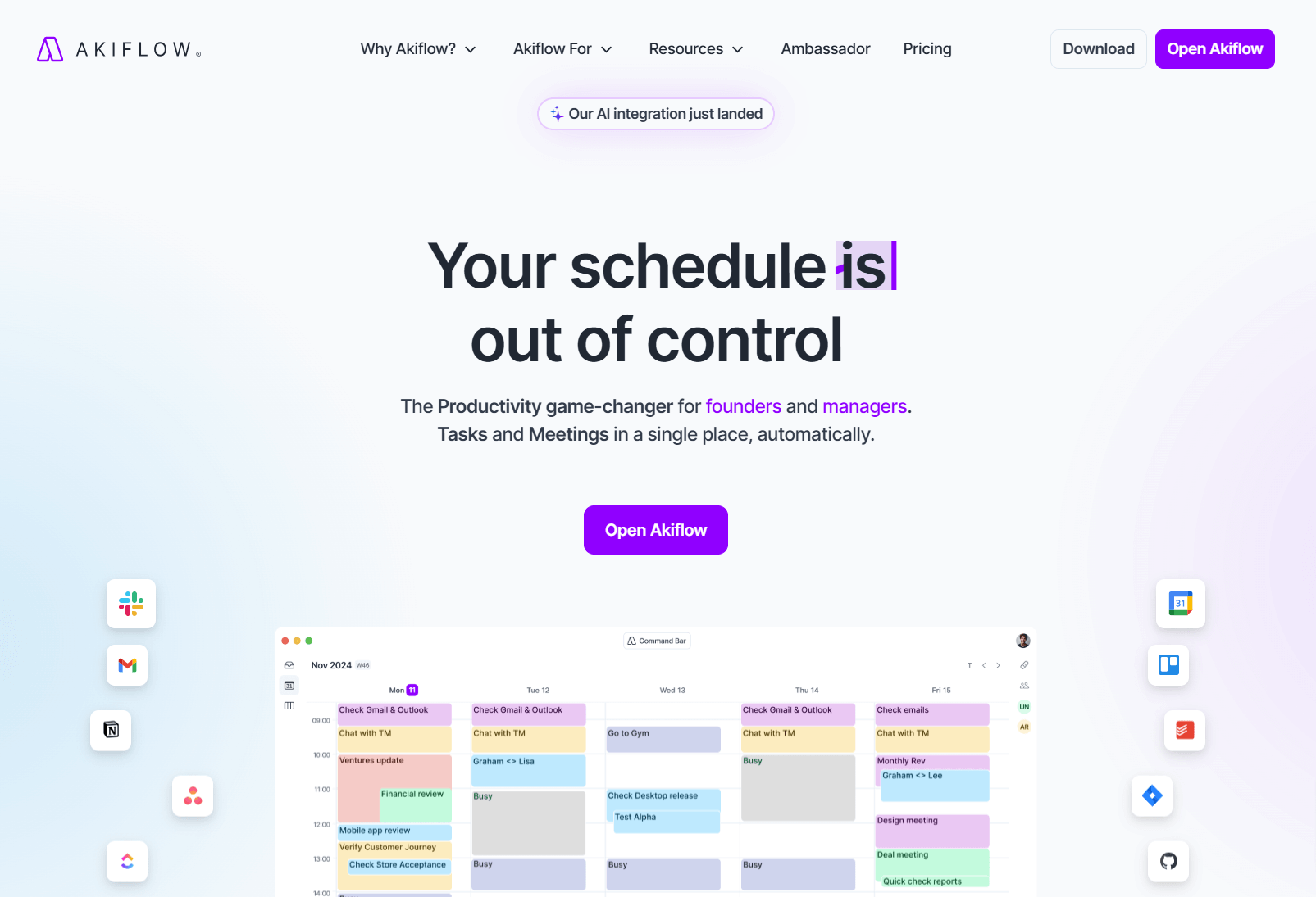 Akiflow — a productivity app for solopreneurs