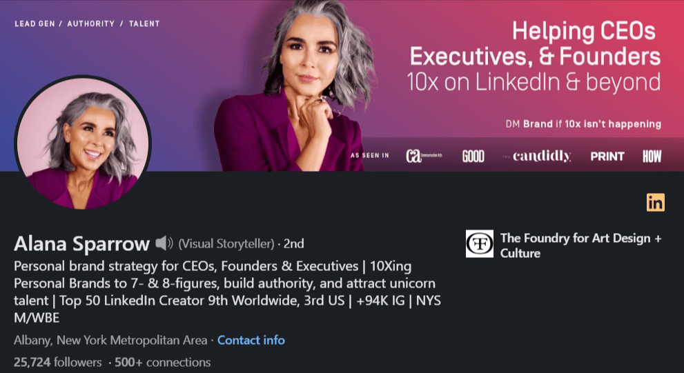 Alana Sparrow, personal branding consultant