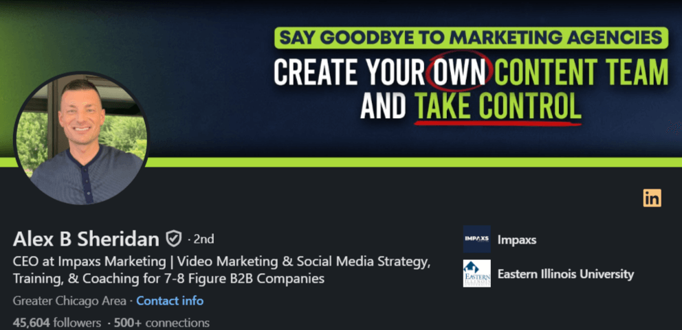 Alex Sheridan, video marketing consultant