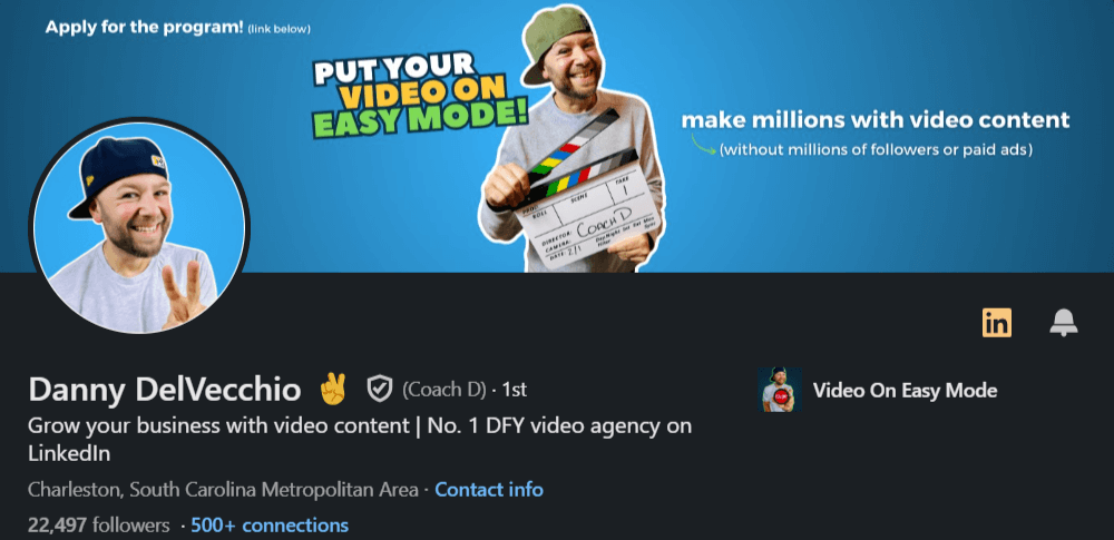 Danny DelVecchio, video marketing consultant