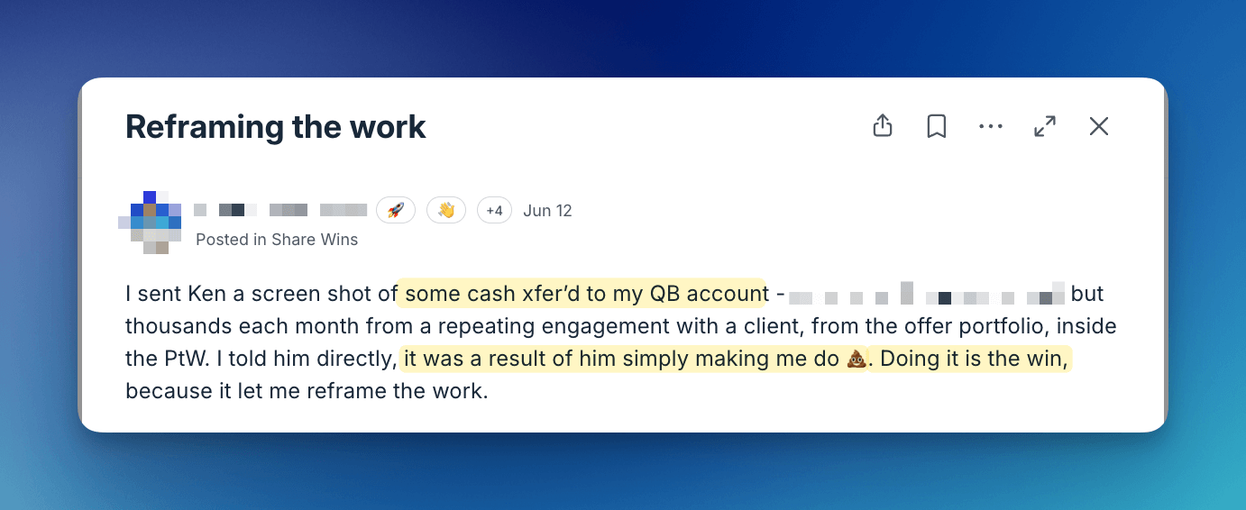 Business coaching results — Ken Yarmosh