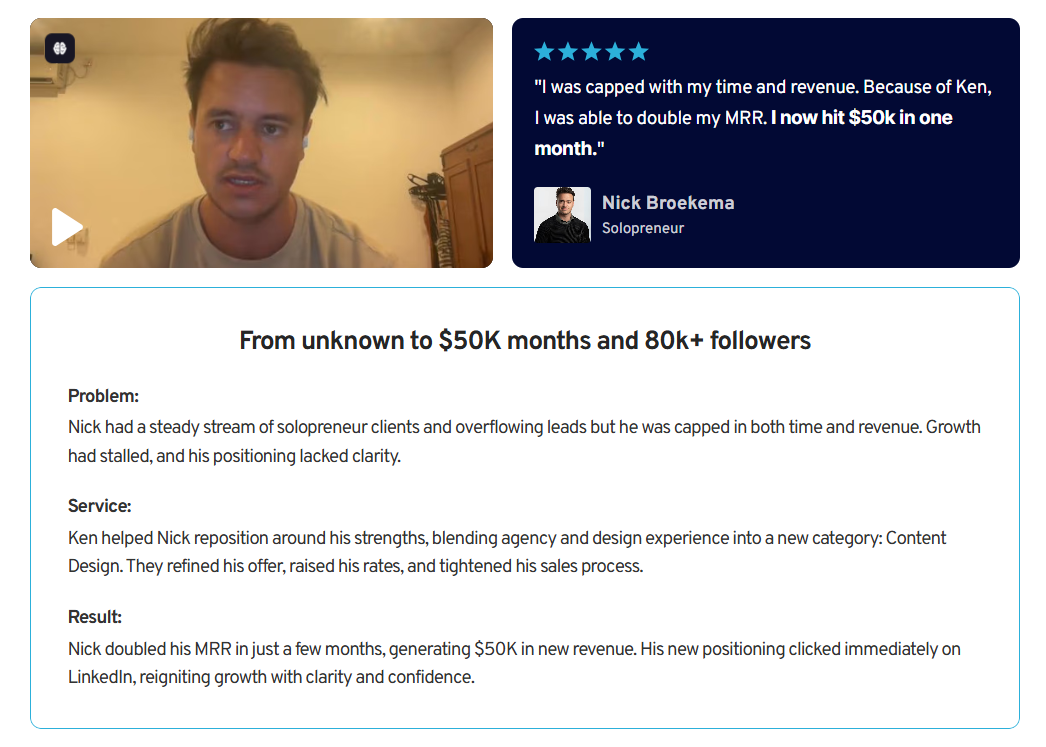 How Nick Broekema scaled to $50K monthly revenue