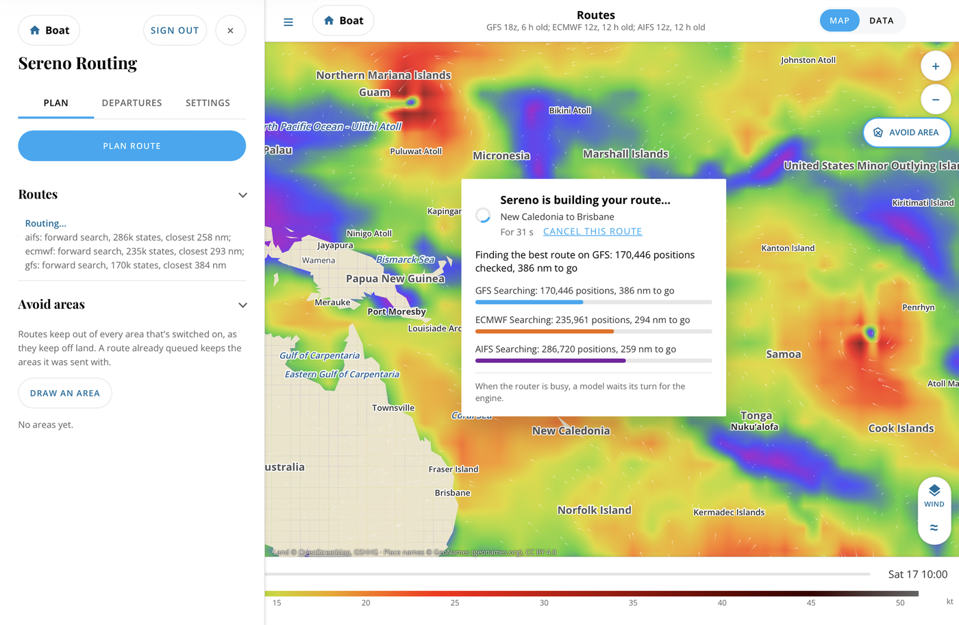 Our Weather Routing Application