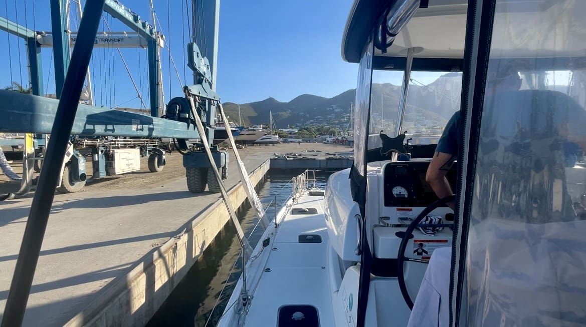 Hauling Out in St. Maarten: Bottom Job & Thru Hull Replacement