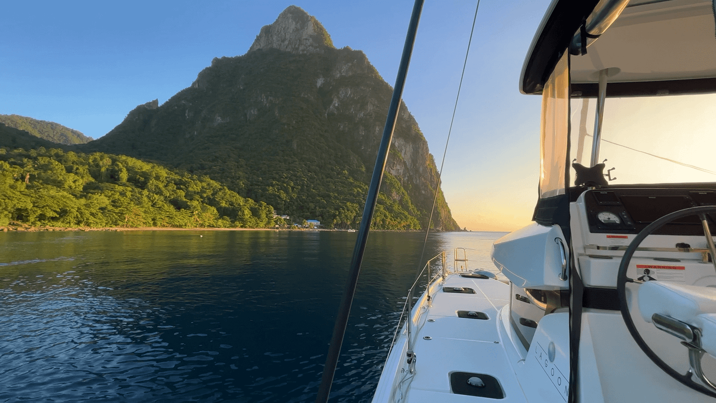 Sailing to St. Lucia