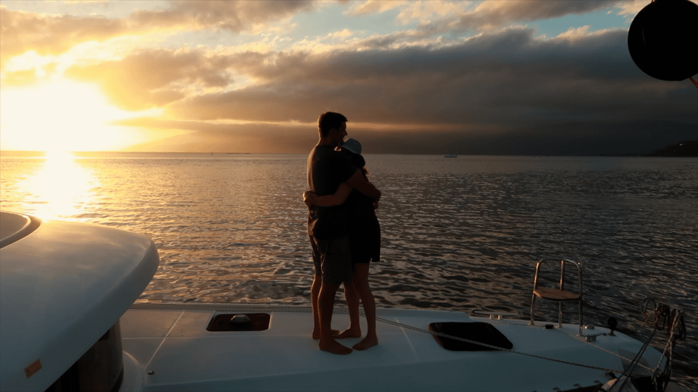All Aboard! Sailing from Tahiti to Moorea with Friends