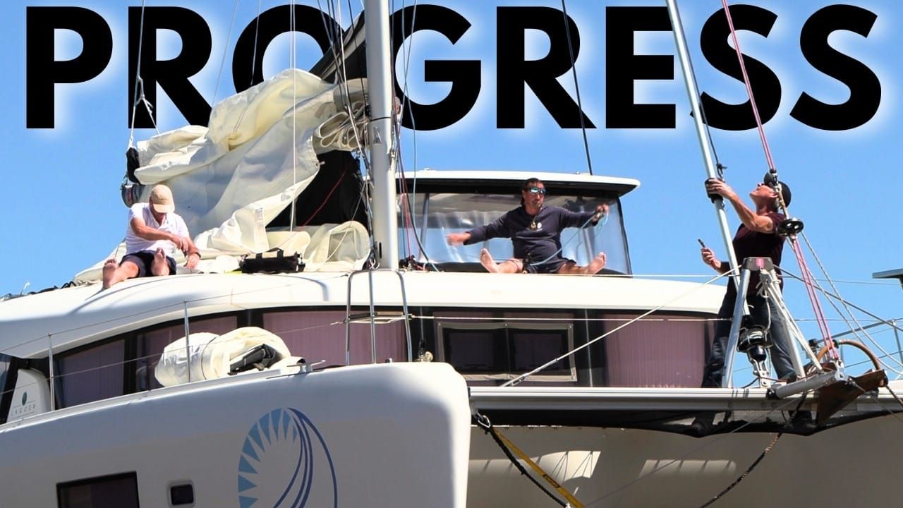 AD-FREE VIDEO: Addressing a Serious Safety Issue During Our Catamaran Refit