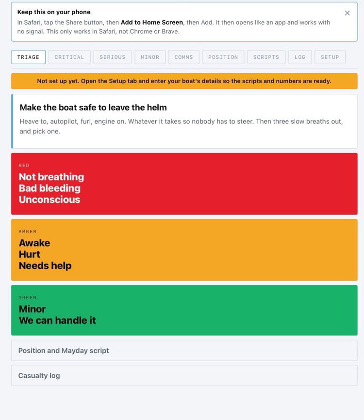 Free Offline Emergency App for Cruisers, Built After Our Own Medical Emergency in Fiji