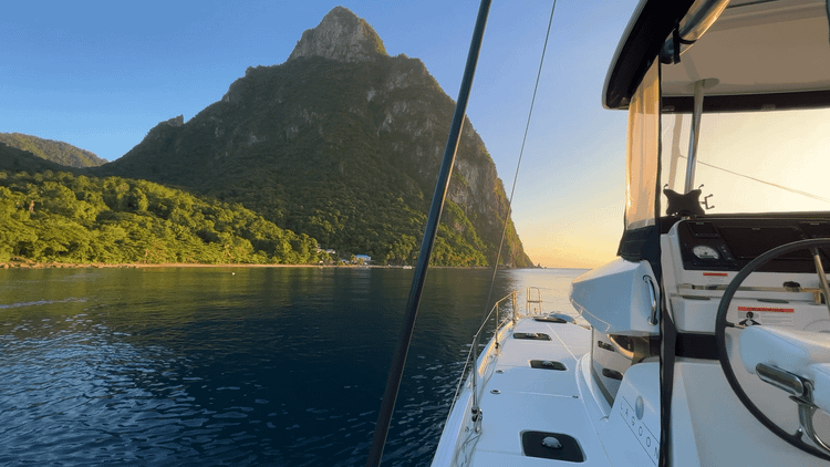 Sailing to St. Lucia