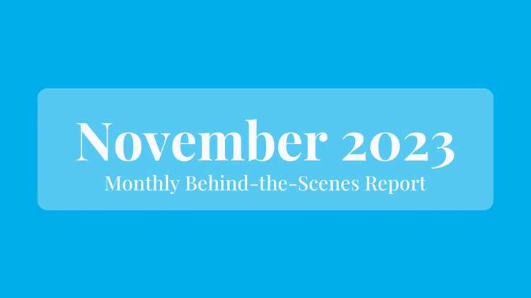 November 2023: Behind the Scenes