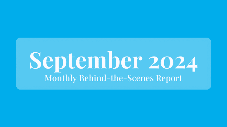 September 2024: Behind the Scenes