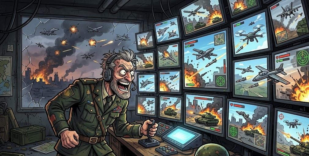 War, strongmen and video games: A lose-lose scenario.