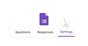 Revamped Google Forms options and settings