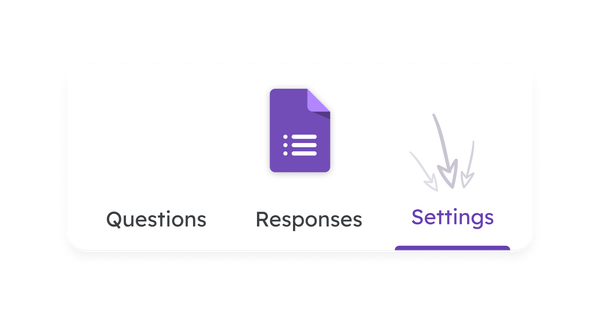 Revamped Google Forms options and settings