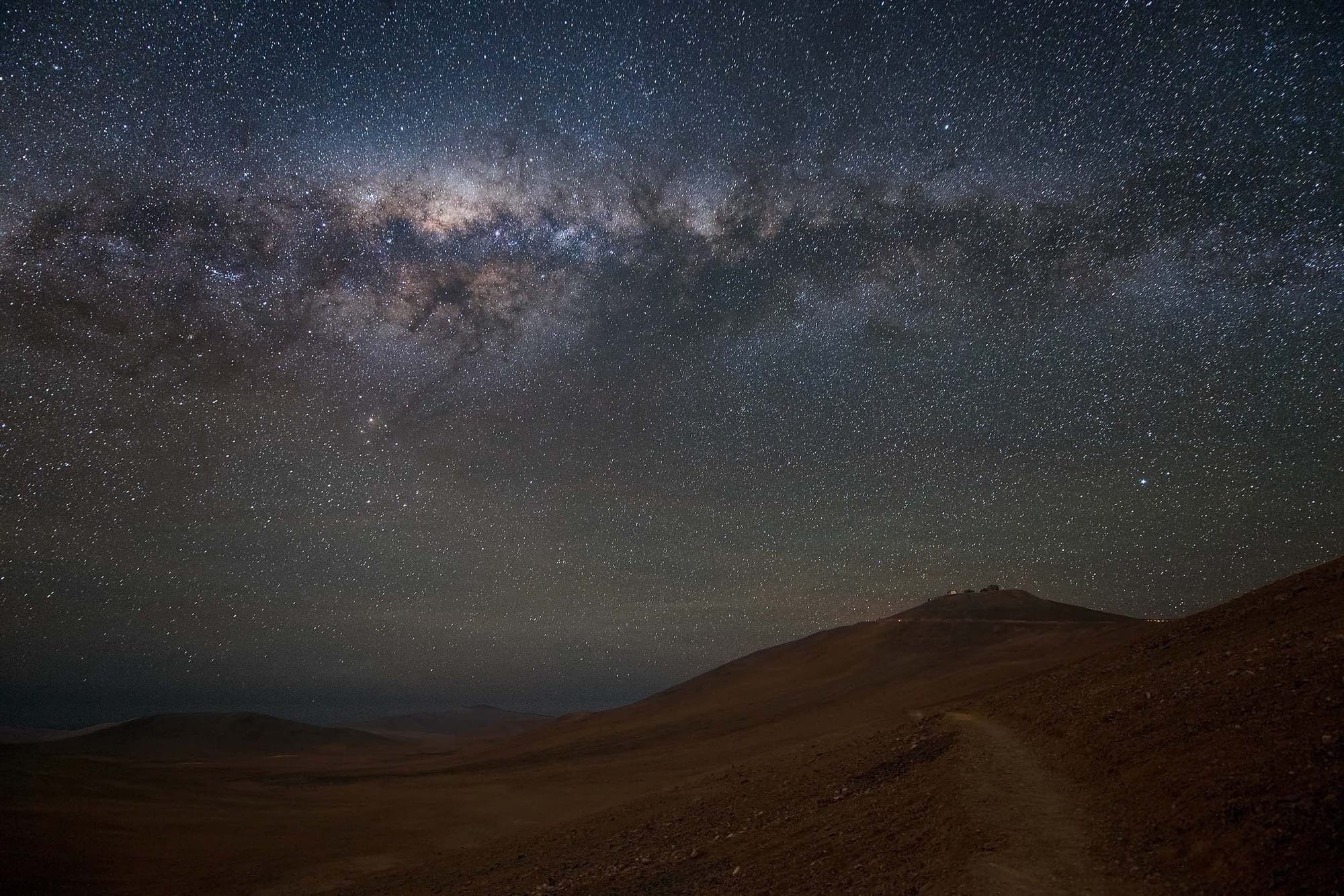 A very starry night sky