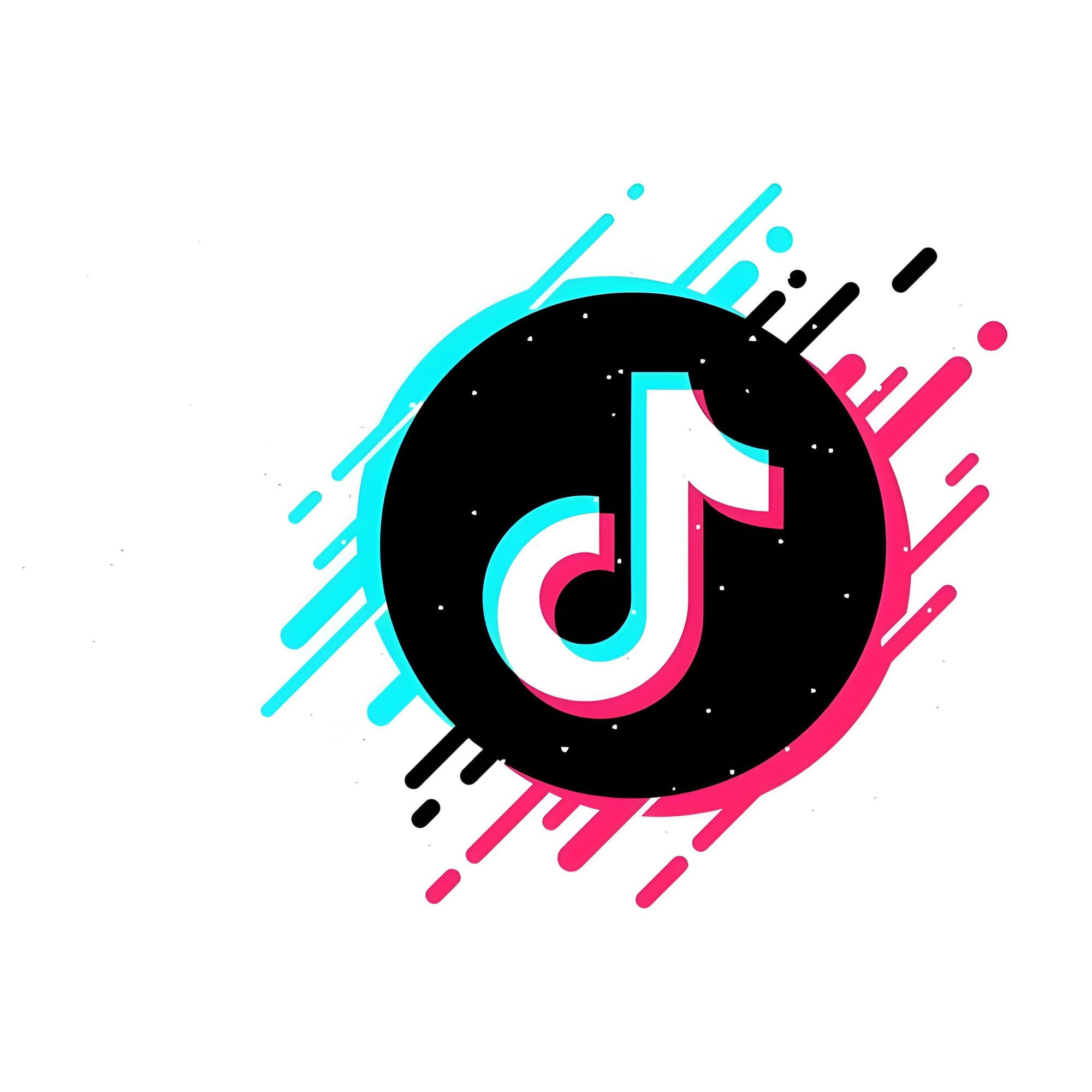 TikTok branding symbol for video tutorials