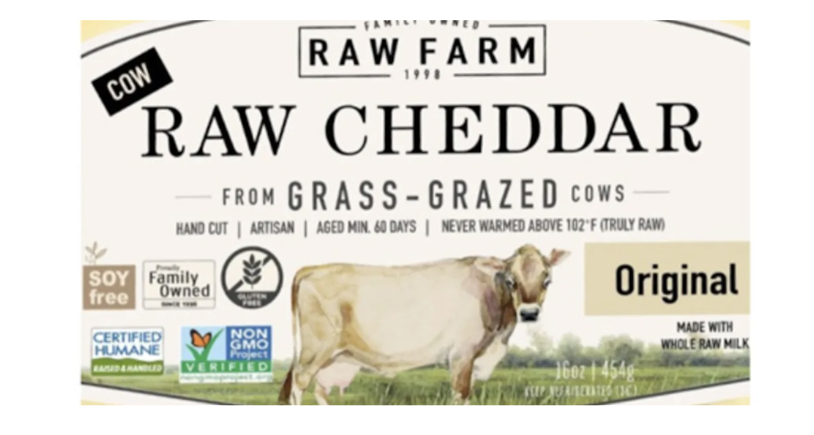 E. coli outbreak linked to RAW FARM raw milk cheese declared over