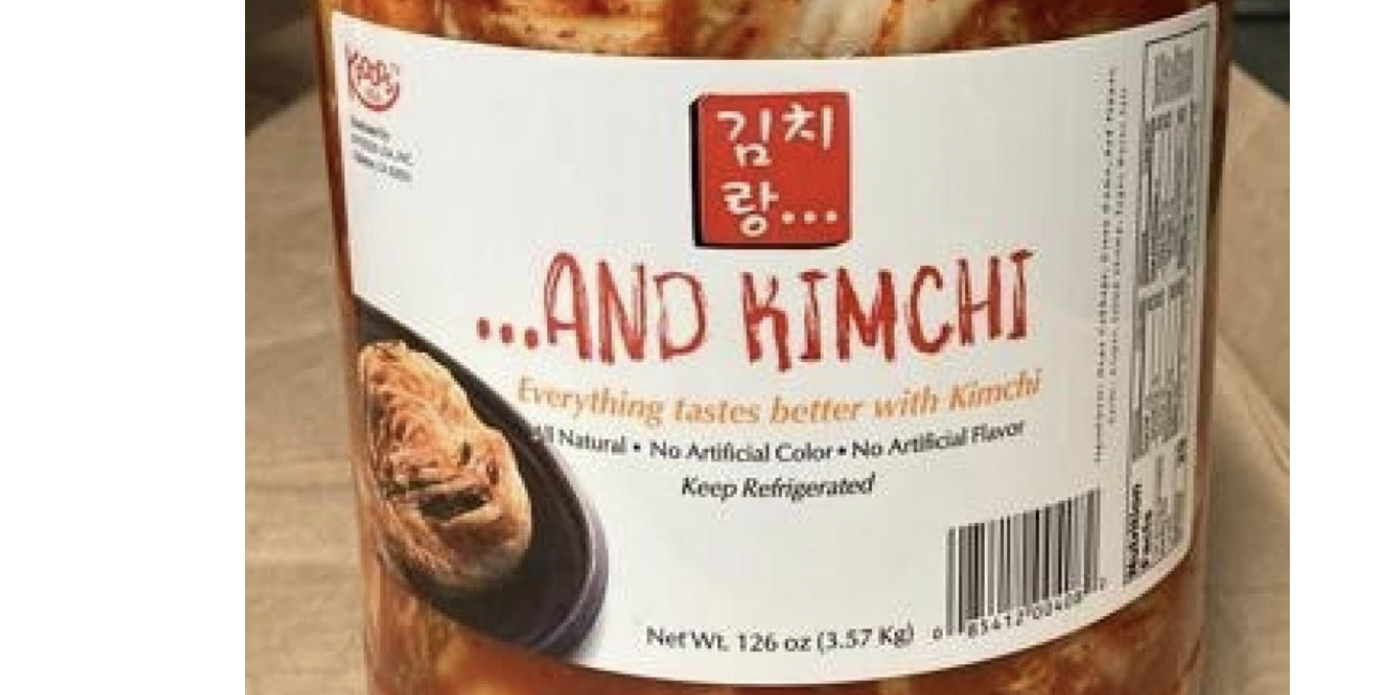 Kimchi recalled because of undeclared fish