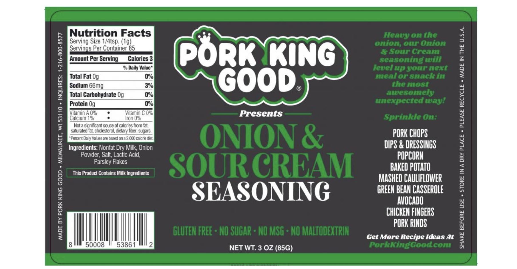 Pork rind seasoning recalled because of Salmonella risk