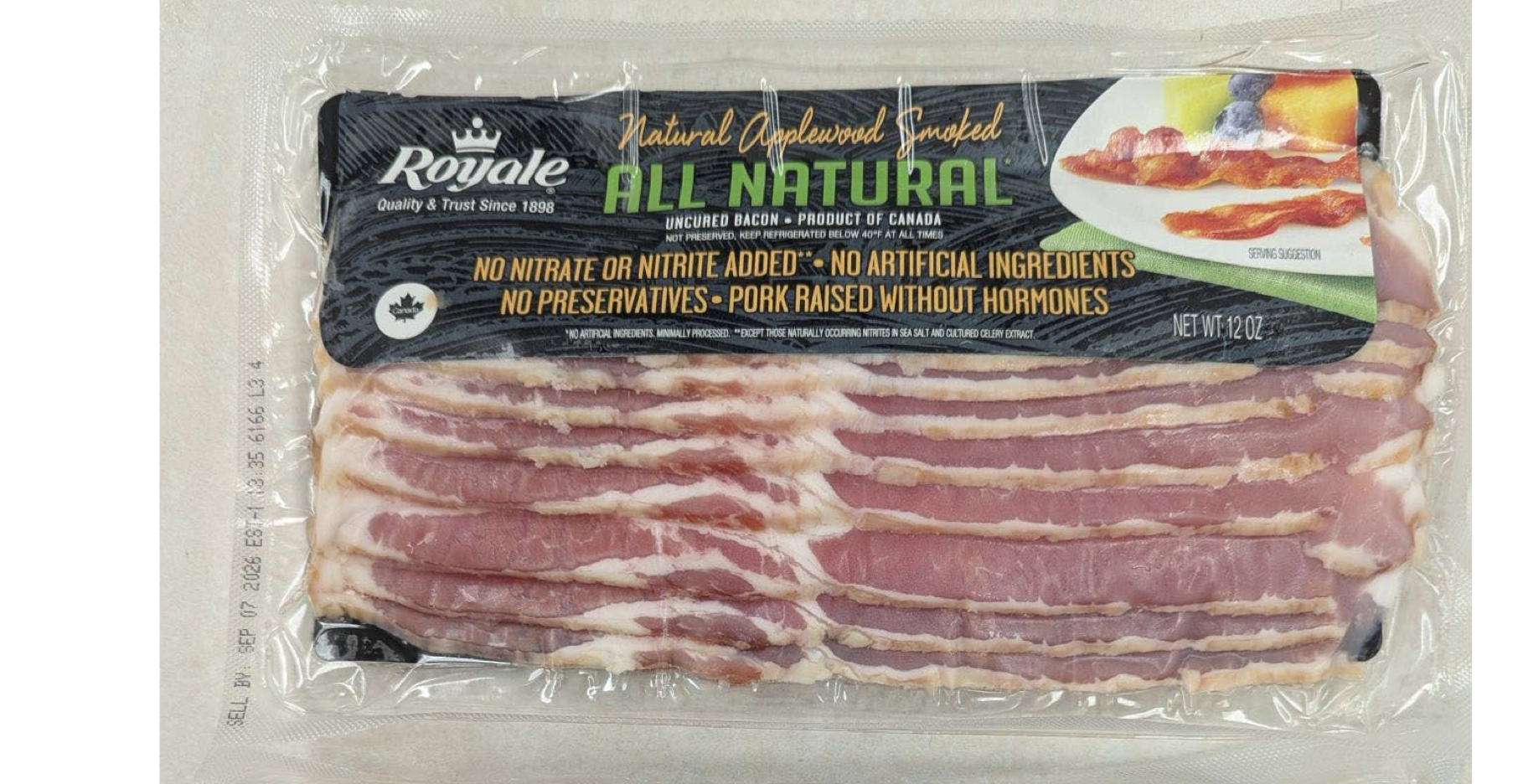 Two bacon brands recalled for lack of reinspection at the Canadian border