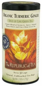 Republic of Tea organic turmeric ginger green tea