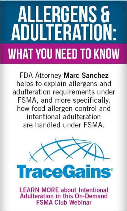 TraceGains adulteration ad