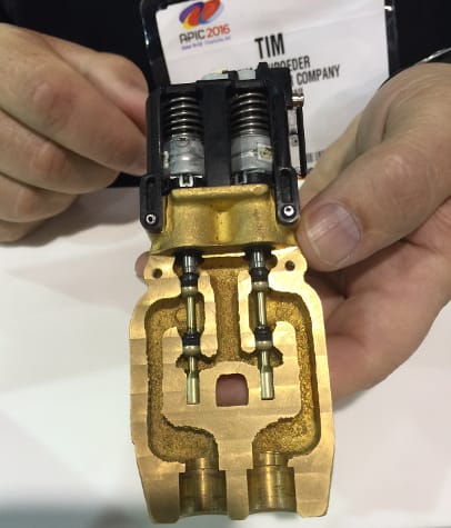 High-tech, automated faucets such as ths have been shown to result in better hand washing and faster rinsing. 