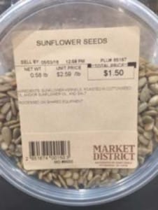 Market District sunflower kernels