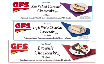 recalled GFS cheesecakes