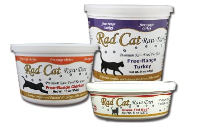 recalled Rad Cat raw diet pet food
