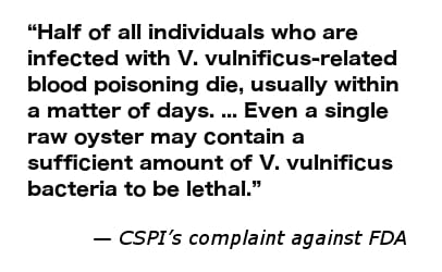 Vibrio-quote-CSPI-vs-FDA
