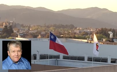 Food Safety News Editor-in-Chief Dan Flynn, inset, is on the ground in Chile this week for the Photo by Dan Flynn