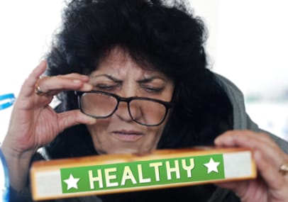 illustration healthy food label