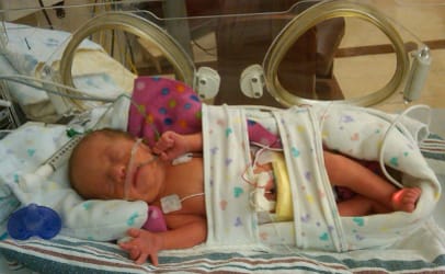 Born prematurely as a complication of her mother contracting an infection from fresh cantaloupe that was tainted with Listeria monocytogenes, Kendall required intensive medical treatment.