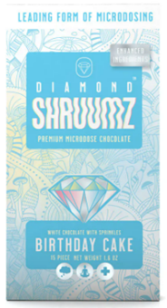 Consumers should not eat any flavor of Diamond Shruumz-brand Chocolate Bars, Cones, or Gummies. 